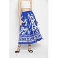 thumbnail image 2 of Oussum Women's Skirt A-Line Long Maxi Rayon Elastic Waist Midi Skirt's, 2 of 7