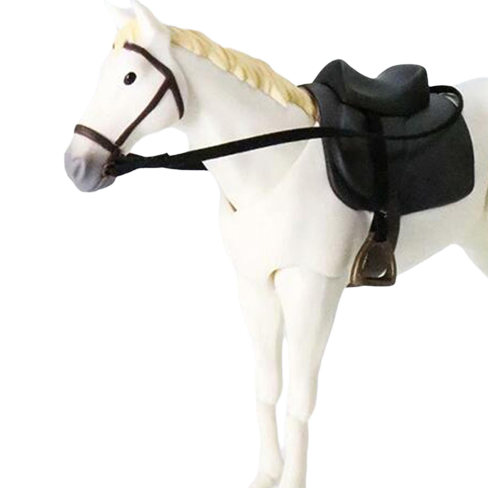 LeeQinersw Miniature Animal Figurine Horse Toys Model Painted Figure Statue Model Mini Size White