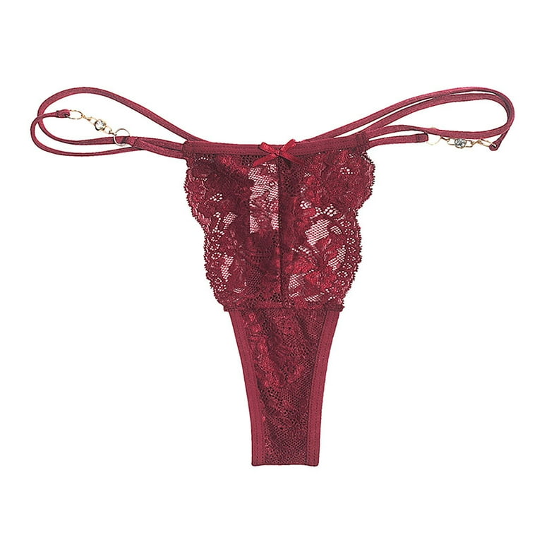 adviicd Lingerie Women's Underwear No Panty Line Promise Tactel Hi Cut Red  Small