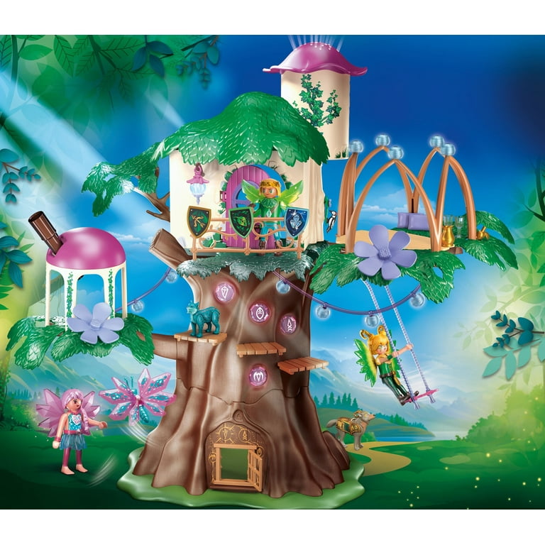 PLAYMOBIL Community Tree Doll Playset, Three Fairies PLAYMOBIL Community Tree Doll Playset, Three Fairies