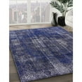 thumbnail image 3 of Ahgly Company Machine Washable Indoor Rectangle Industrial Modern Blue Whale Blue Area Rugs, 2' x 5', 3 of 7