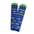 thumbnail image 2 of MeMoi Speedy Recovery Greeting Card Crew Socks, One Size, Ocean Depths, 2 of 5