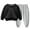 A103-Black, variant on Hessimy Toddler Boys Girls Spring Summer Cute Cartoon Print 2Pcs Long Sleeve Sleepwear Pajamas, Cute Sleep Pattern(Black,7-8 Years)