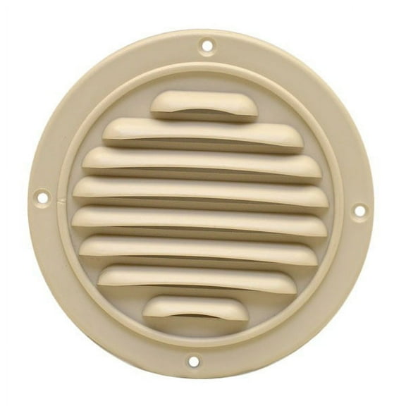 Nautical Global Boat Vent Cover 141372 | 4 Inch Beige Plastic