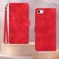 thumbnail image 6 of for iPhone SE 2022 Case/iPhone SE Case,iPhone 8/7 Case,6/6S Phone Case Wallet Card Holder,Leather Stand Flip Cases,Wrist Strap  Closure Protector,Shockproof Protective Cover (Red), 6 of 14