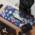 thumbnail image 2 of Long Mouse Pads for Desk,Pioneer Flower Floral Print Pattern Desk Mats on Top Of Desks, Desk Mouse Pad Extra Large with 3mm Non-Slip Base and Stitched Edge for Gaming,Office,Work,Home 35.4"x15.7", 2 of 6
