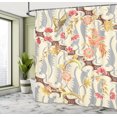 thumbnail image 5 of Ambesonne Floral Shower Curtain, Flower Butterfly Spring, 69"Wx84"L, Multicolor, 5 of 5