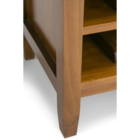 Simpli Home - Warm Shaker High Storage Wine Rack - Light Golden Brown