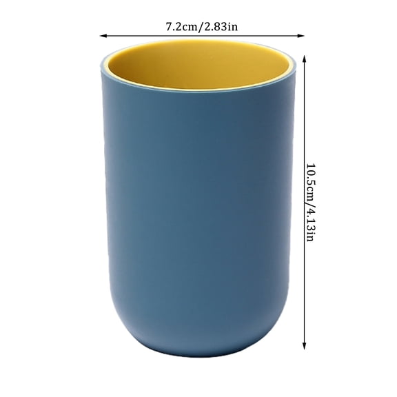 Shiogb Reusable Drinking Cup For Adult Plastic Toothbrush Cups For Kids Bathroom Cup, Simple Wash Cup Household Toothbrush Cup Dark Blue 4.3X2.8X2.8 Inches, 1X Simple Washing Cup Home Toothbrush Cup