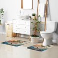 thumbnail image 6 of Yayeee Bath Rug for Bathroom Floor Non Slip Rectangle Fluffy Soft Absorbent Mat, 16"x24", Pine Tree at Dawn, 6 of 7