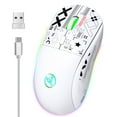thumbnail image 7 of 2.4GHz Bluetooth Mouse,RGB Wireless Gaming Mouse,3600DPI Optical Mouse,Rechargeable Mute Design,3 Mode,12 Lighting Effects,Comfortable Grip,PC Gaming Use,Long-Lasting Battery, 7 of 7