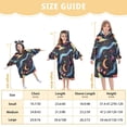 thumbnail image 4 of FORMRS Wearable Blanket Hoodie with Sleeves for Kids Cozy Flannel Sweatshirt, Zodiac Stars, 4 of 7
