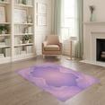 thumbnail image 2 of ODIKA Purple Dreamy Pink Fade Gentle Swirl Balanced Artwork Furry Stain Resistant Low Profile for Dorm Room, Small Living Apartment, 2 of 7