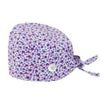thumbnail image 1 of Fashion Solid Print Work Hat Casual Unisex Scrub Cap With Button, 1 of 1