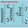 thumbnail image 2 of Height Ruler Chart Wall Sticker Love Beyond Measure Nursery Decor Decals Black, 2 of 2