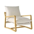 thumbnail image 2 of Better Homes & Gardens Wooden Ezra Sling Accent Chair, Cream Linen, 2 of 15