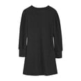 thumbnail image 6 of BiZtdJrK Long Sleeve Knit Sweater Dress with Pockets for Teen Girls Back to School Outfits Knitted Knit Ruffle Sleeve A Line Midi Dresses, Black, 7 Years, 6 of 10