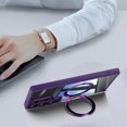 thumbnail image 4 of Compatible for Samsung Galaxy S25 Ultra Phone Case with Stand, Rotatable Ring Holder Kickstand Rugged Shockproof Protective Cover Case with Camera Lens Protector for Galaxy S24 Ultra, Darkpurple, 4 of 10