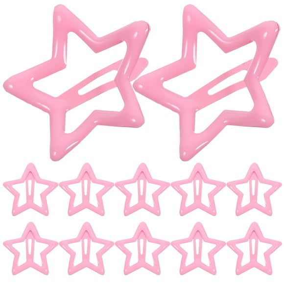 20pcs Star Hair Clips Snap Hairpins Small Hair Clips Hair Styling Tools Metal Hair Clips for Adults Women