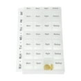 thumbnail image 6 of Unique Bargains 1 Pc Pill Case 28 Grid Removable Flap Pill Box White, 6 of 6