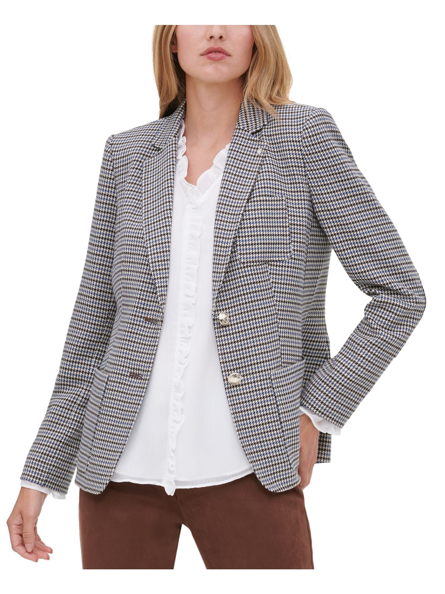 Houndstooth Blazer Jacket Size 