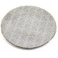 thumbnail image 6 of Thyme & Table Dot Ceramic Dinner Plate Black and White, 6 of 6