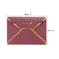 thumbnail image 2 of Unique Bargains Enveloppes à Rabat en V, Invitation, Lot de 10, Rouge Vin, 2 of 5