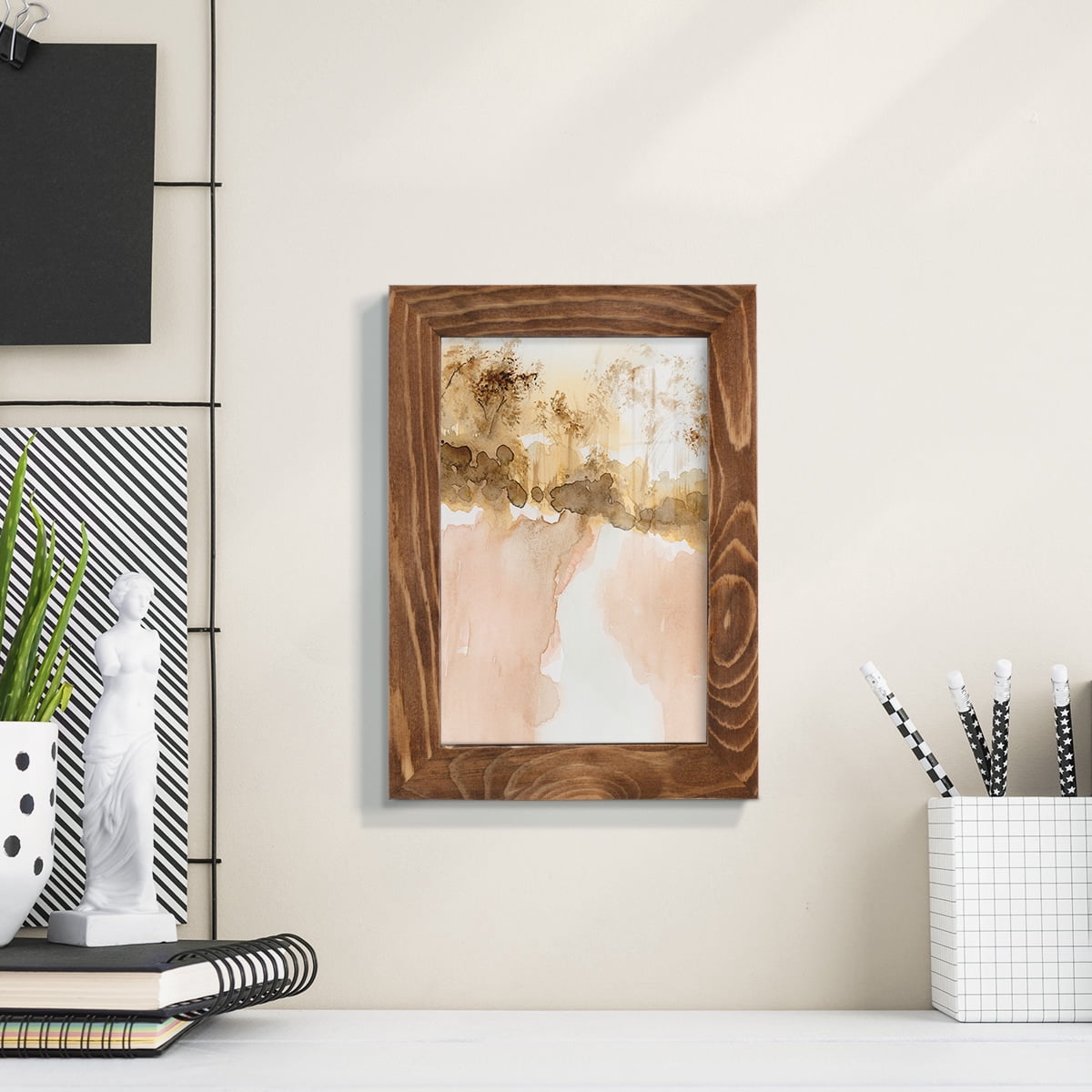 Sun Kissed Earth I - Framed Print w/glass - Walnut