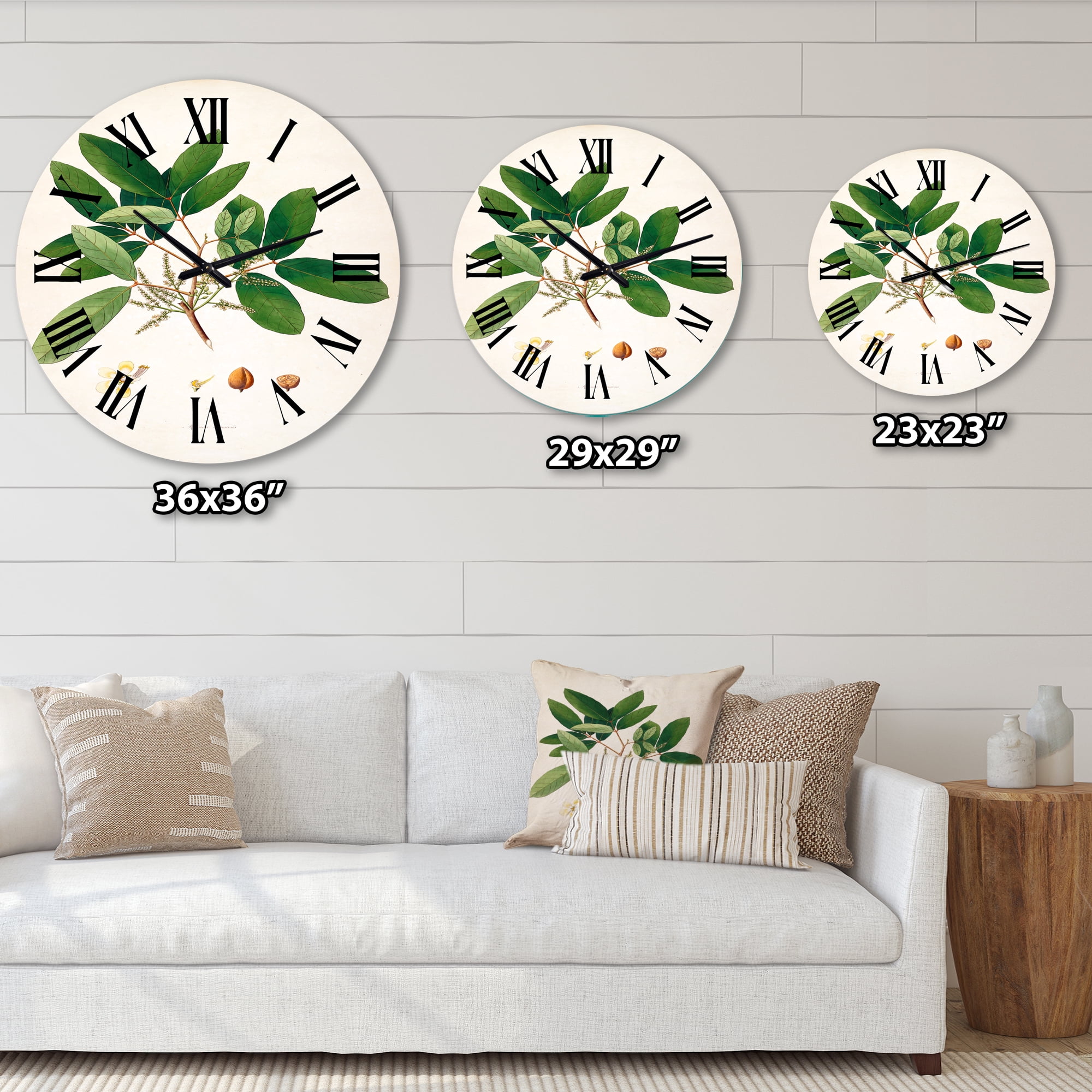 Designart 1 in Farmhouse Wall Clock