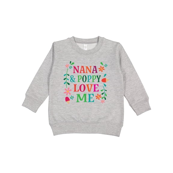 Inktastic Nana and Poppy Love Me Toddler Sweatshirt