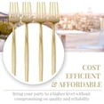 thumbnail image 5 of Elegant Disposable Gold Silverware Set, Disposable Plastic Cutlery Set includes 20 Forks, Gold Flatware Set Great for Parties, 20 Servings Of Upscale Cutlery Set for Weddings, Events, Celebrations, 5 of 5