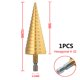 thumbnail image 1 of Juego de brocas escalonadas con ranura recta HSS, 3 uds., 3-12mm, 4-12mm, 4-20mm, cortador de agujeros de Metal y madera recubierto de titanio, juego de brocas de núcleo, 1 of 5