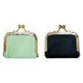 thumbnail image 1 of Mini Joyero Cuero Con Bolso Monedas Vintage Portátil Kiss Lock () Verde, 1 of 6