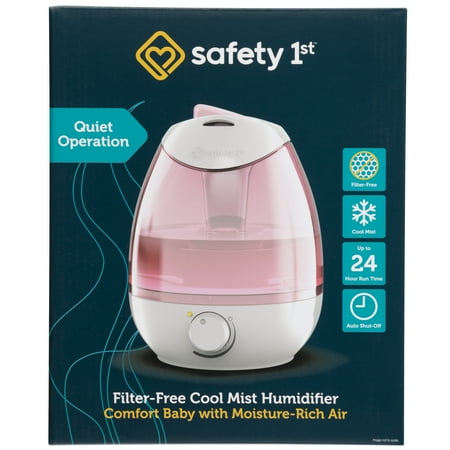 Safety 1st Filter Free Cool Mist Humidifier, Pink