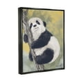 thumbnail image 4 of Stupell Industries Panda Cub on Branch Animals & Insects Painting Black Floater Framed Art Print Wall Art, 25 x 31, 4 of 10