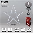 thumbnail image 3 of Kringle Traditions 48” Cool White LED Christmas Star Light, Fold-Flat Outdoor Lighted Star, 3 of 9