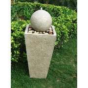 Sandstone pillar with globe