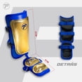 thumbnail image 4 of ESPINILLERA BROCHE,  PROTECTOR DE BATEO  BEISBOL, ADULTO ,  DORADO/AZUL REY, FELTER, 4 of 8