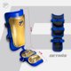 thumbnail image 4 of ESPINILLERA BROCHE,  PROTECTOR DE BATEO  BEISBOL, ADULTO ,  DORADO/AZUL REY, FELTER, 4 of 8
