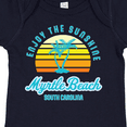thumbnail image 4 of Inktastic Summer Enjoy the Sunshine Myrtle Beach South Carolina Blue Boys or Girls Baby Bodysuit, 4 of 5