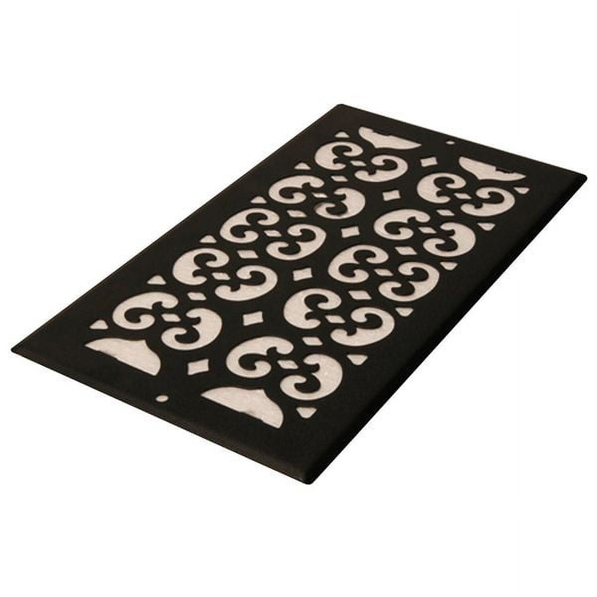 Decor Bodenregister Mit Scroll-Design – 35,6 Cm, Geriebenes Bronze | Rostfreier Dämpferkörper | Einfach Zu Installieren & Langlebig