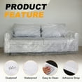 thumbnail image 3 of 65.6ft x 59.1" Plastic Sofa Couch Cover, Furniture Protector Covers for Sofa, 3 of 6