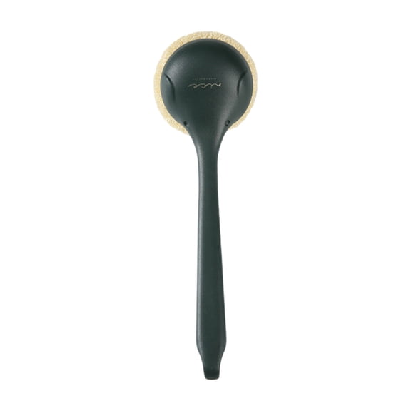 Full Circle Clean Dish Brush, Cast Iron Brush with Handle, Tough Bristles, Ergonomic Grip, Long Handle, Wire Dishwasher Safe