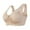 Beige, variant on front closure wireless bra, Front Buttoned Large Size Wire-Free Bra Plus Size Front Closure Elastic Up Comfort, Bra Front Closure Strapless Bras Large Bust Swim Tops Built In Bra, Red,M