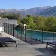 thumbnail image 1 of Domi 4.5FT x 48FT DIY Pool Safety Fence – Removable Black Mesh Fence for Inground Pools, Outdoor Backyard Swimming Pool, Garden Pool Protection, 1 of 5