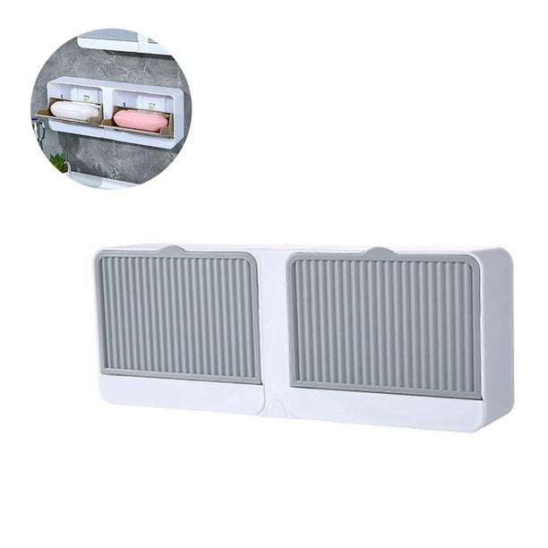 En La Pared Con Tapa, Jabonera Autoadhesiva, Jabonera De Ducha, Jabonera Para Baño matsuzay HA045969-06