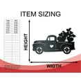 thumbnail image 2 of Metal Pickup Truck with Hearts Wall Art - Custom Metal Sign - 14 Color Options 24, 2 of 5