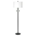 thumbnail image 2 of Alden Décor Anders 2-Light Metal Floor Lamp, Black Black, 2 of 5