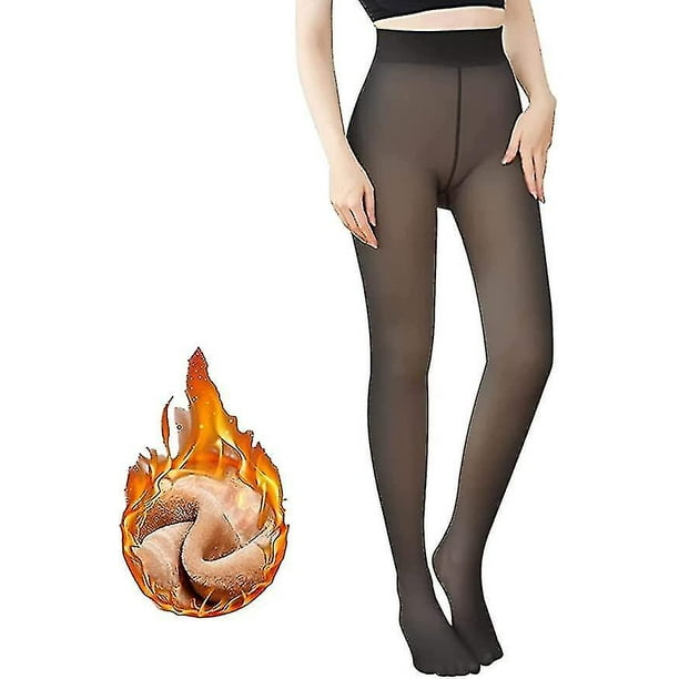 Best Deal for Fleece Lined Tights Sheer Winter - 2 Pack Fake Translucent
