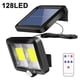 thumbnail image 1 of Lámparas solares para exteriores con detector de movimiento, 128 focos LED Luces solares súper brillantes para exteriores LED IP65 a prueba de agua 3 modos de luz solar de pared Adepaton 2035765, 1 of 9